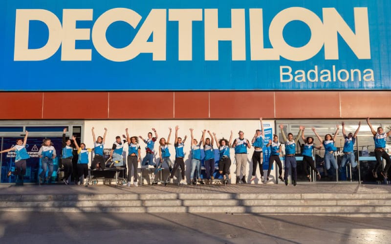 Photo du magasin Decathlon en Espagne. 