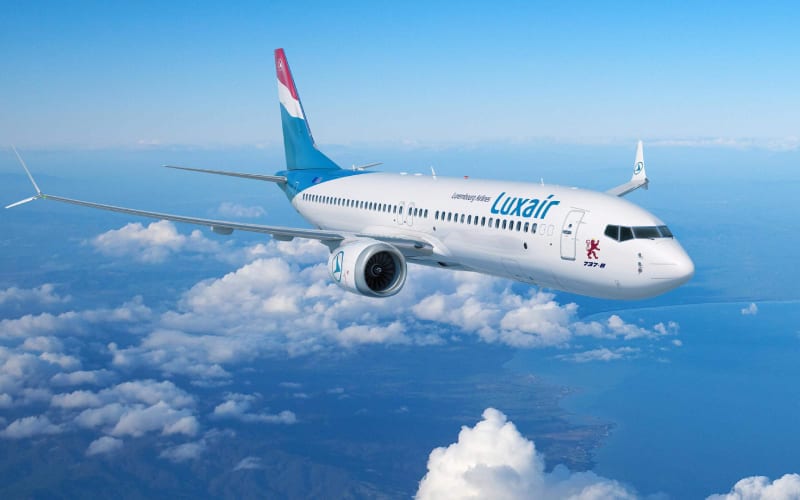 Avion de la compagnie aérienne du Luxembourg. 