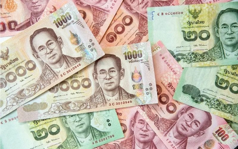 Billets thaïlandais. 