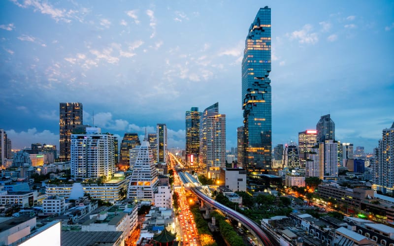 Skyline moderne de bangkok.