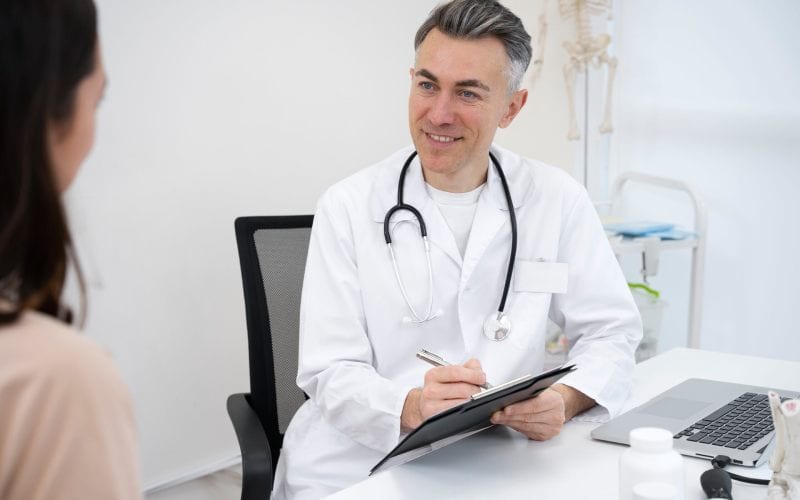 Docteur Australien en Consultation. 