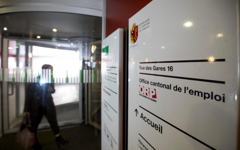 Entrée de l'office cantonal de l'emploi. 