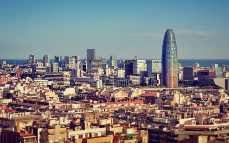 Quartier d'affaires de Barcelone. 