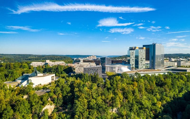 Quartier d'affaires de Luxembourg-ville. 