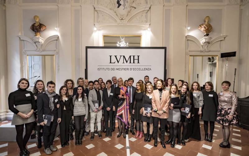 Formation professionnelle de LVMH en Italie. 