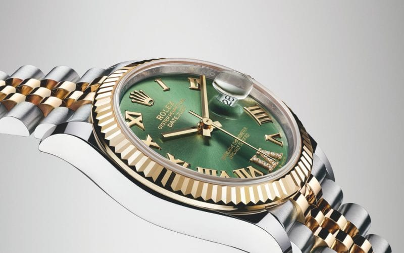 Une montre de luxe de la marque Rolex. 