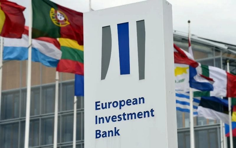 Panneau de la Banque européenne d'investissement au Luxembourg. 