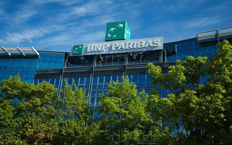 Siège de BNP Paribas, banque française, en Italie. 