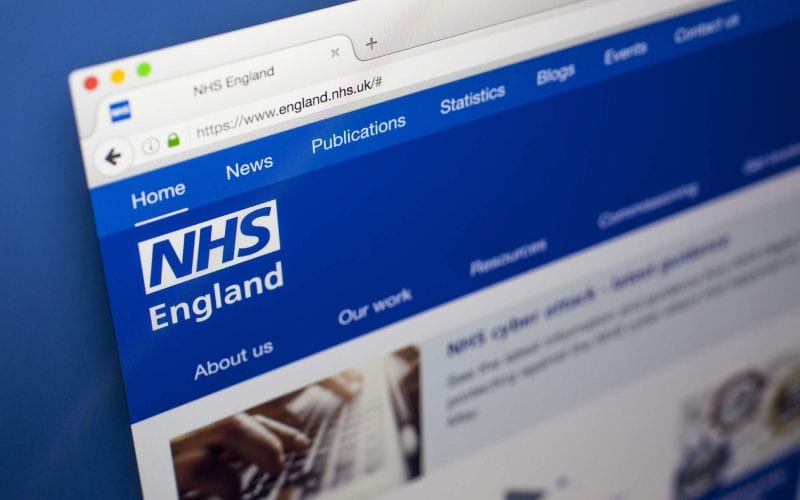 Le site officiel du système de santé en Angleterre (NHS)