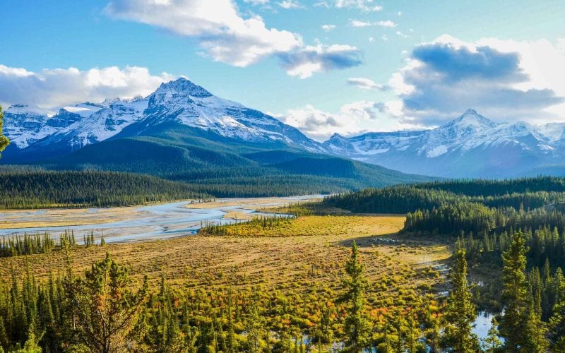 Vue panoramique de la nature au Canada. 