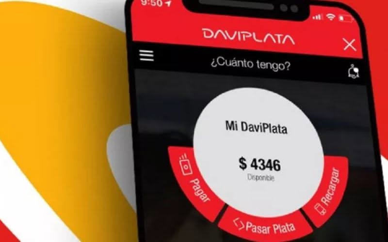 Application mobile de la banque Daviplata.