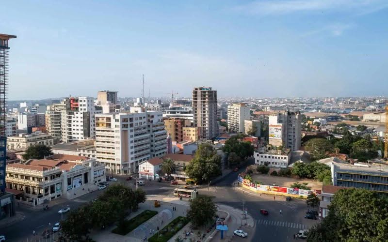 Quartier d'affaires de Dakar, au Sénégal. 