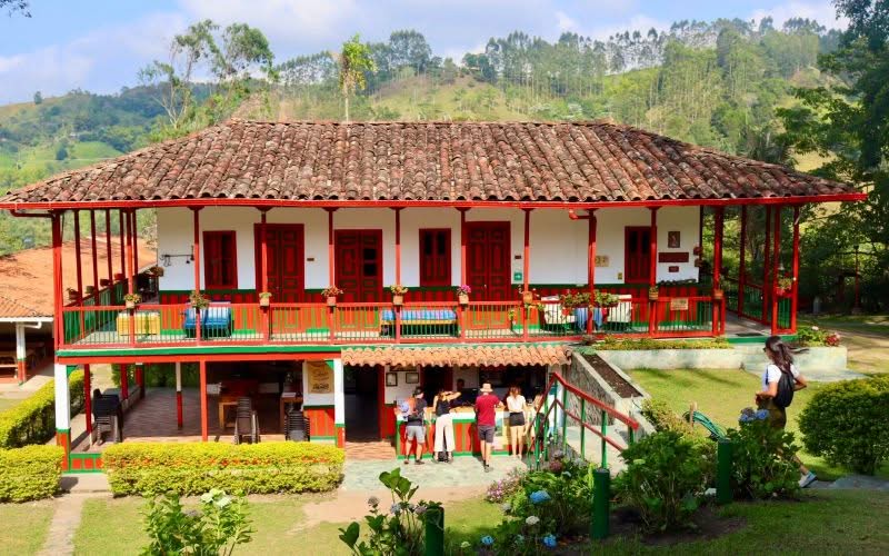 Une finca de café en Colombie. 
